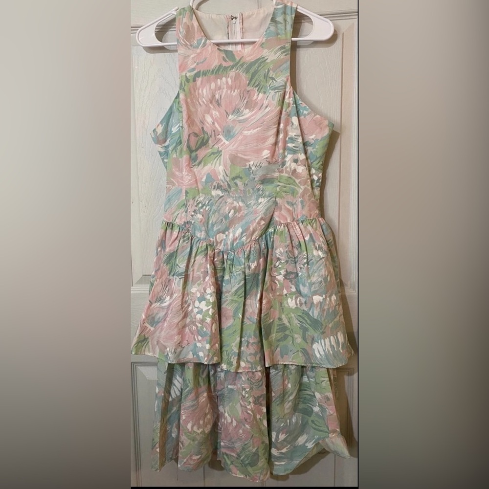 Vintage Pastel Summer Dress Size 11/12 Women’s
